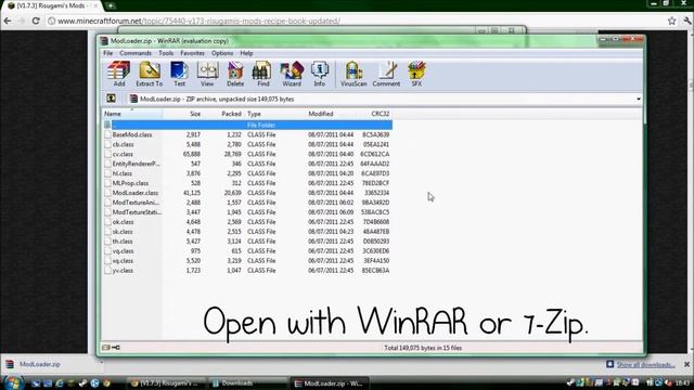 Minecraft: How to install ModLoader 1.7.3 смотреть онлайн