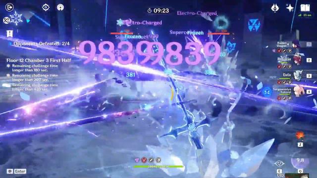 [Genshin Impact] C0 Eula and Geo Supremecy, Spiral Abyss Floor 12 Full Stars смотреть онлайн