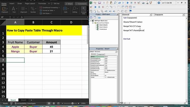 Copy Paste Table in Macro VBA Code | Excel Hacks смотреть онлайн