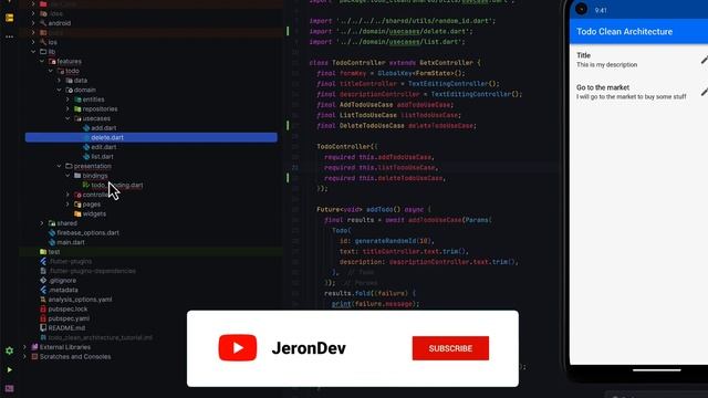 Flutter Clean Architecture: Deleting Todo смотреть онлайн