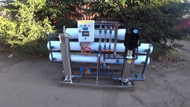 Обзор на установку обратного осмоса DRO 8040-5 производительностью 5м3 /час. смотреть онлайн