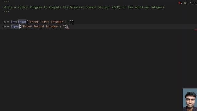 Write a Python Program to Compute the Greatest Common Divisor (GCD) of two Positive Integers смотреть онлайн