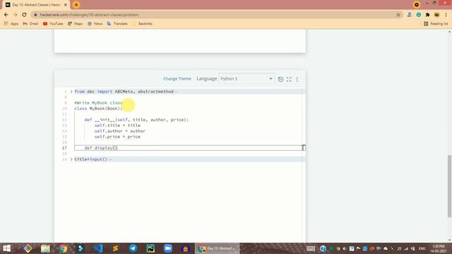 HackerRank Day 13: Abstract Classes problem solution in Python | 30 Days Of Code problems solutions смотреть онлайн