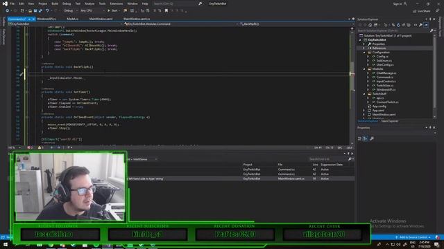Twitch bot C# stream VOD | Rocket League input control смотреть онлайн