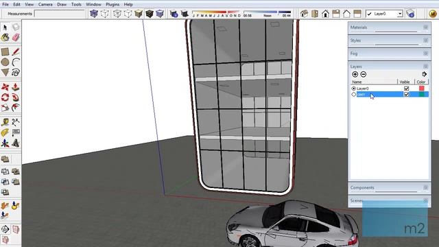Уроки SketchUp - Основы SketchUp, урок №3: Рабочая среда