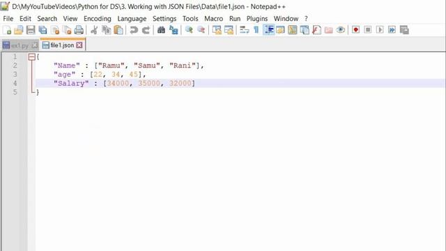 Working with JSON Files смотреть онлайн