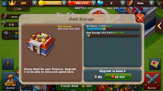 Total Conquest Upgrading Level 5 Gold Storage! смотреть онлайн