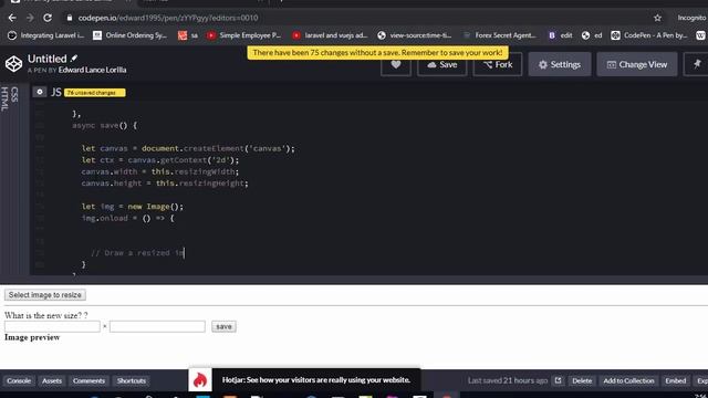 【Vue】 Resizing local images with Native File System API javascript смотреть онлайн