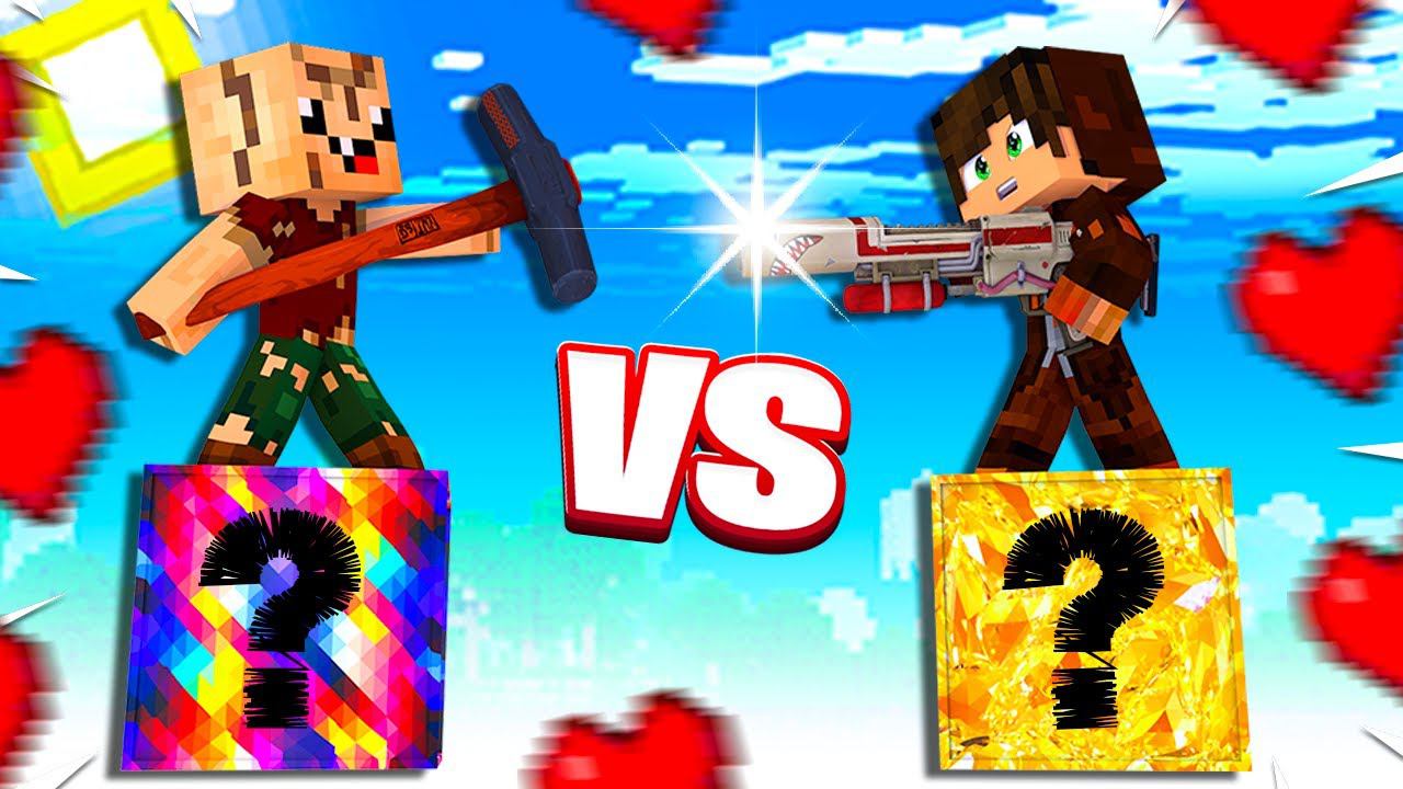 ЭПИЧНЫЕ БИТВЫ на Одном Блоке: НУБ VS ПРО ЛакиБлок в Майнкрафт! смотреть онлайн