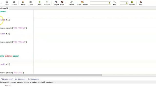 Uses of final Keyword (Java Programming) | GeeksforGeeks смотреть онлайн