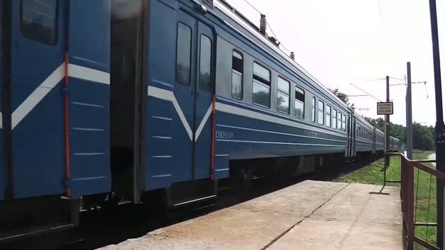 Отбытие электрички ЭР9Е- 608 смотреть онлайн