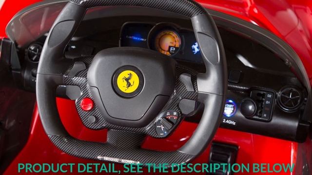 BigToysDirect 12V Ferrari LaFerrari Kids Electric Ride On Car Red смотреть онлайн