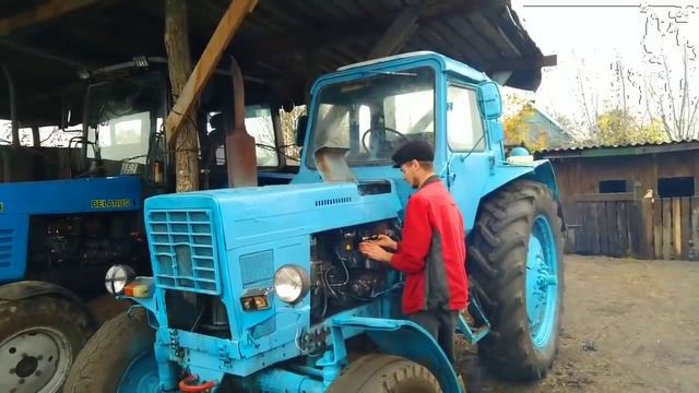 Запуск Старого Трактора Мтз 80 С Помощью Пускача ПД 10 смотреть онлайн