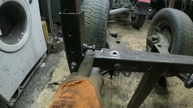 Адаптер для мотоблока своїми руками, регулювання колії  500-600-700-800 мм. Частина 2/3