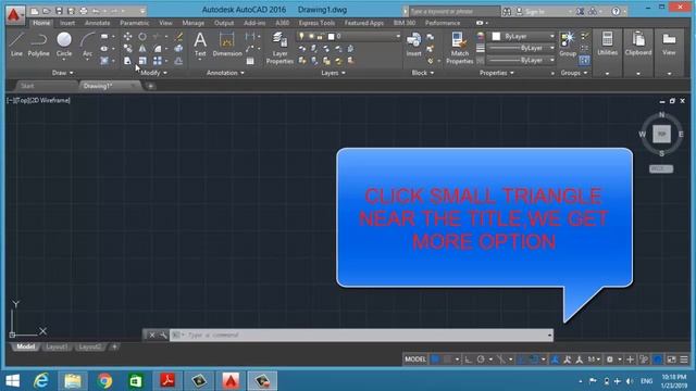USING RIBBON IN AUTOCAD смотреть онлайн