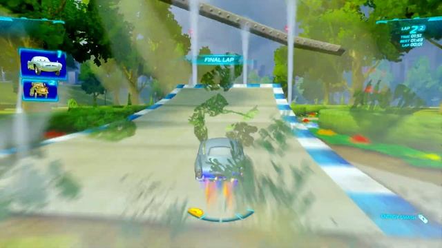 Cars 2 The Video Game | Finn McMissile - Battle Race (Satellite Quake 9 Racers) | Hyde Tour 2 Laps смотреть онлайн