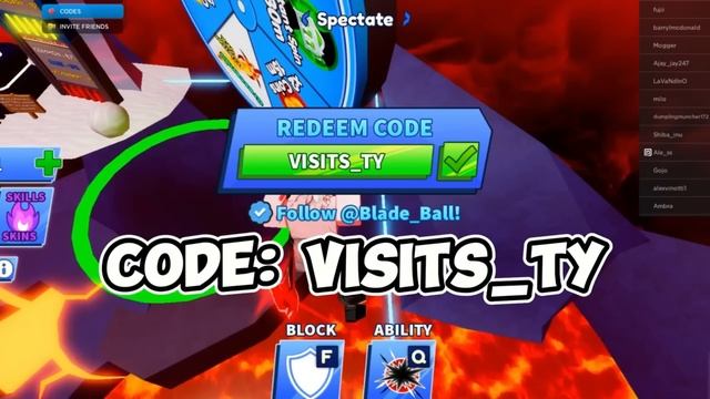 *NEW* ALL WORKING CODES FOR BLADE BALL IN 2024! ROBLOX BLADE BALL CODES смотреть онлайн