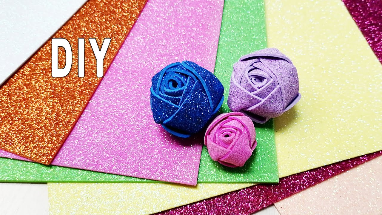 Посмотрите как легко и быстро можно сделать розы из фоамирана своими руками Мастер Класс смотреть онлайн