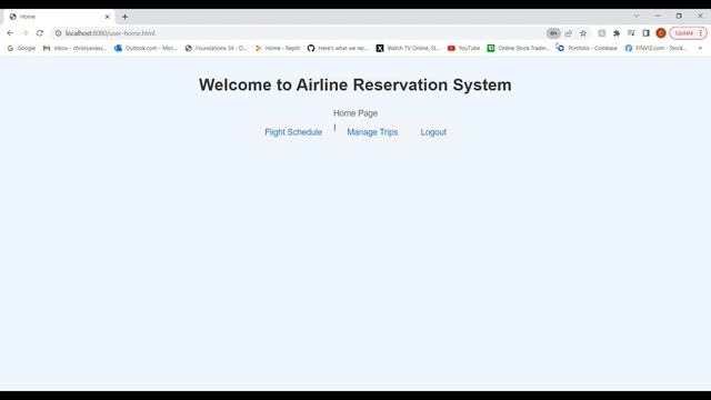 Airline Reservation System смотреть онлайн