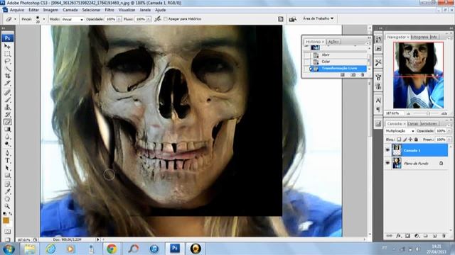 Tutorial do Photoshop CS3 - Foto Zumbi смотреть онлайн