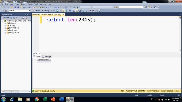 29- LEN length in SQL language смотреть онлайн