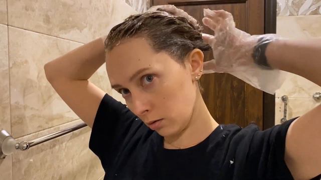 Крашу волосы бытовой краской Garnier 7.1 и 8.1 после кислотной смывки Estel Color Off | Часть 2 смотреть онлайн