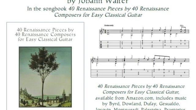 AUS TIEFER NOT SCHREI ICH ZU DIR by Johann Walter (Easy Classical Guitar) смотреть онлайн