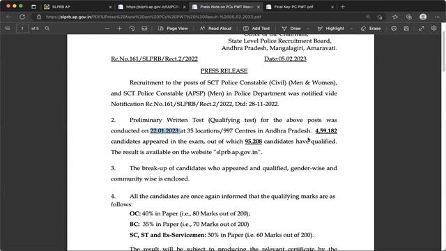 AP Constables 2023 Prelims Latest Update, Result Checking, Final Key, Official Website смотреть онлайн