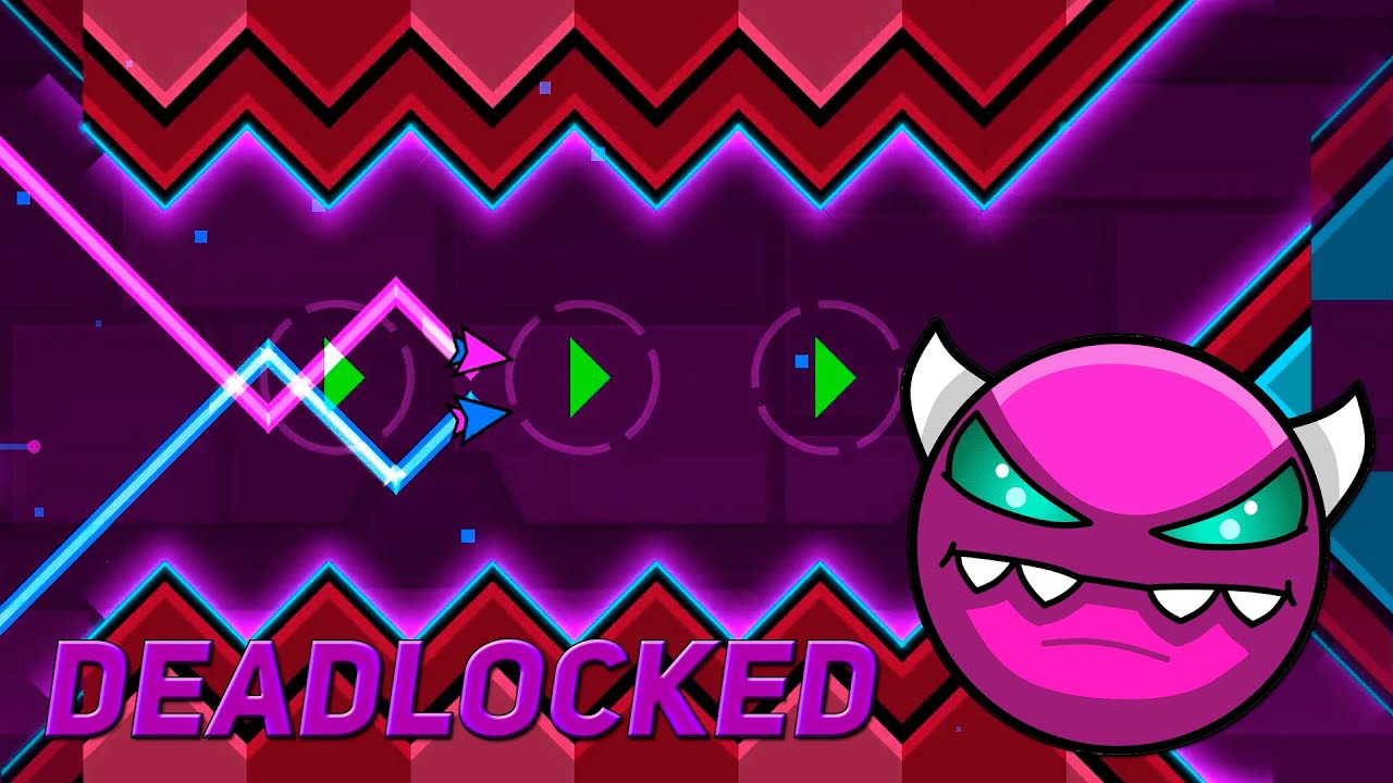 КАК ПРОЙТИ DEADLOCKED В GEOMETRY DASH смотреть онлайн