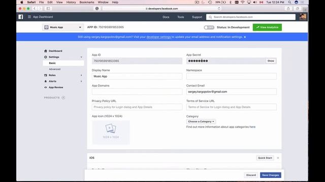 Facebook Login with Firebase and Swift -2- Create Facebook App смотреть онлайн