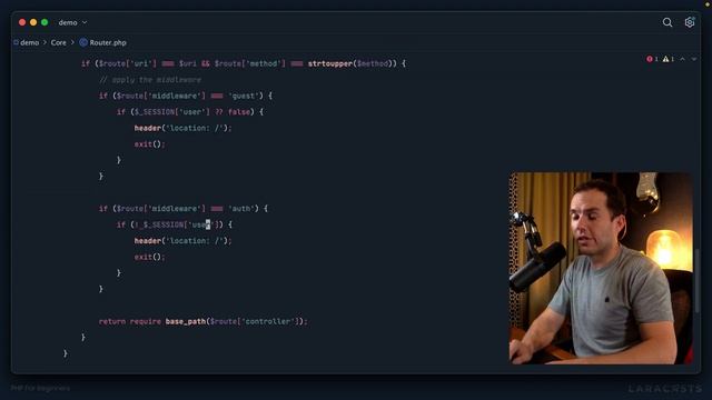 PHP For Beginners, Ep 39 - Write Your First Middleware смотреть онлайн
