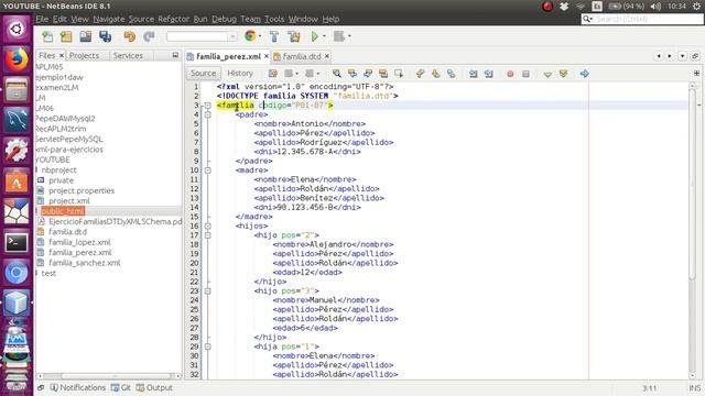 Ejemplo completo xml + DTD + xsd. ( Parte 1 ) ✅❹LM04 смотреть онлайн