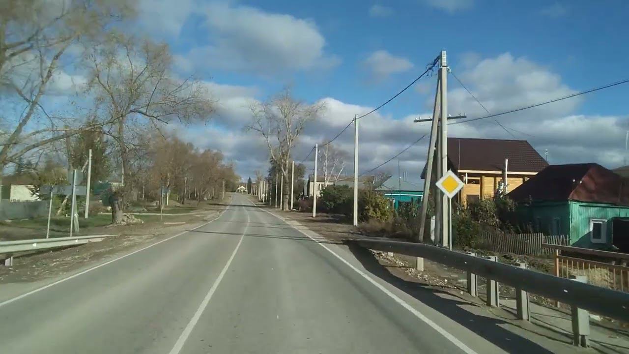 Едем через Тёпловку Новобурасского района)