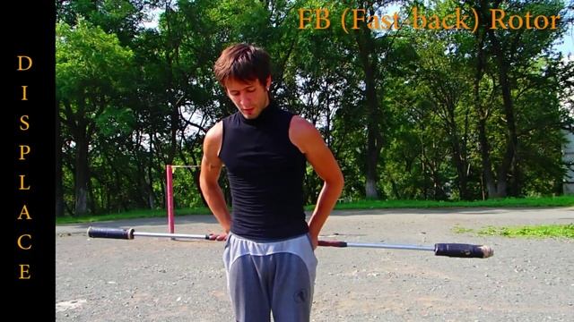 Фаер-шоу. Уроки Шест (Spin staff) Стиль Displace - FB (fast back) Rotor смотреть онлайн