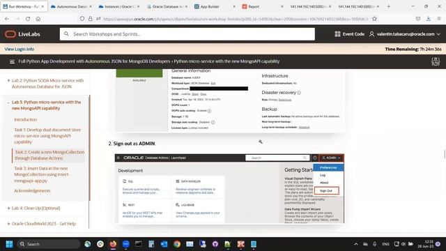 Lab 3 Full Python App Development with Autonomous JSON for MongoDB Developers смотреть онлайн