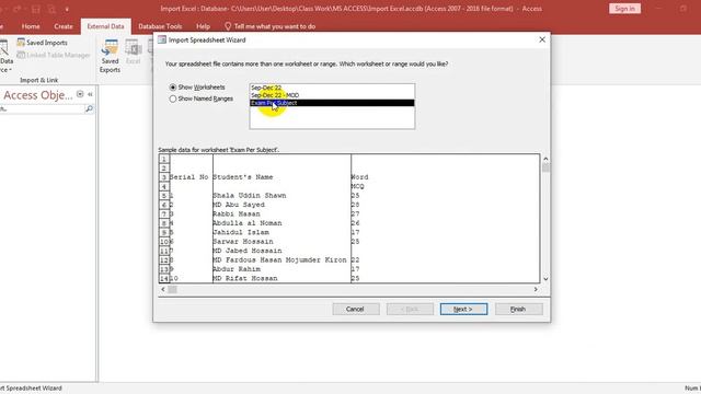 21. Import excel to access | Microsoft Access Tutorial | MS Access | Access Database | MS Office смотреть онлайн