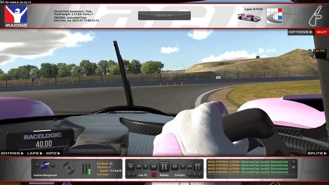 iRacing JS320 Zandvoort Club 0:57.941 смотреть онлайн