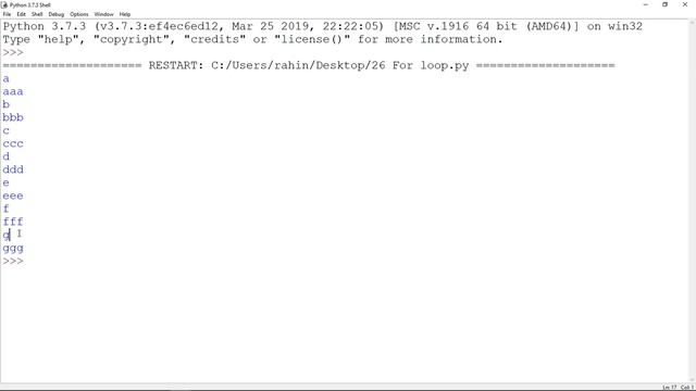 26 ENG Python 3 The For Loop смотреть онлайн