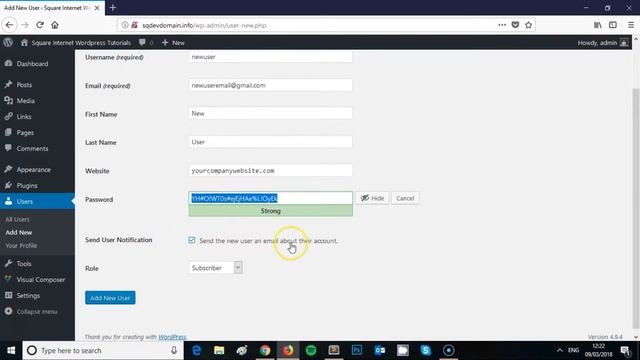 How To Create A New User In WordPress смотреть онлайн