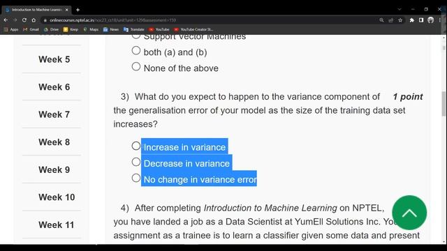 NPTEL INTRODUCTION TO MACHINE LEARNING WEEK 12 ASSIGNMENT ANSWERS | 2023 смотреть онлайн