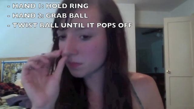 How to Remove Nose Ring - Hoop with Ball смотреть онлайн