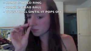 How to Remove Nose Ring - Hoop with Ball