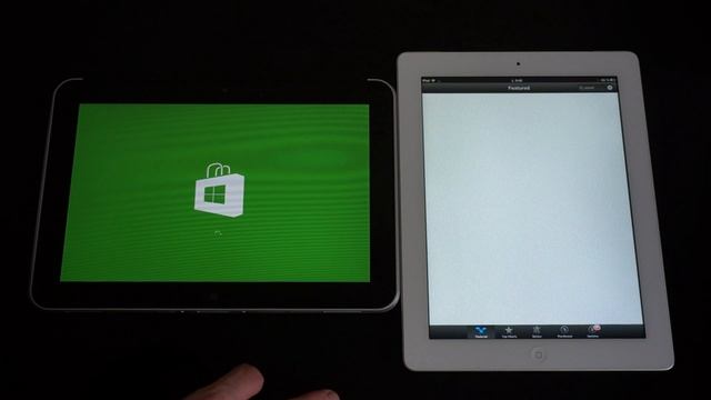 HP ElitePad VS Apple iPad 3 - Application store speed test смотреть онлайн