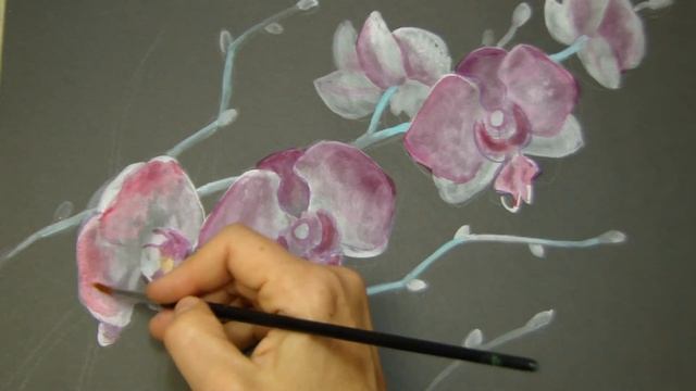How To #Draw #ORCHIDS #Научиться #рисовать #орхидея  Come #disegnare #orchidea