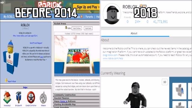 Old ROBLOX VS New ROBLOX [Comparison] смотреть онлайн