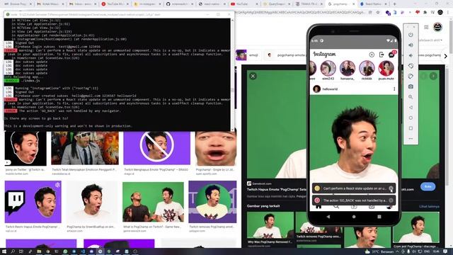 Demo Instagram Clone Menggunakan React Native + Firebase смотреть онлайн