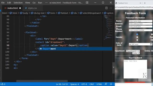FEEDBACK FORM DESIGN IN HTML & CSS | HTML CSS AND JAVASCRIPT PROJECTS | IN URDU/HINDI смотреть онлайн