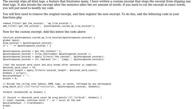 Wordpress: Spacing within the excerpt (2 Solutions!!) смотреть онлайн
