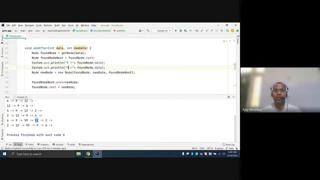Java Training Session 34 Data Structure - Create Doubly Linked List Add data First Last After Befor смотреть онлайн