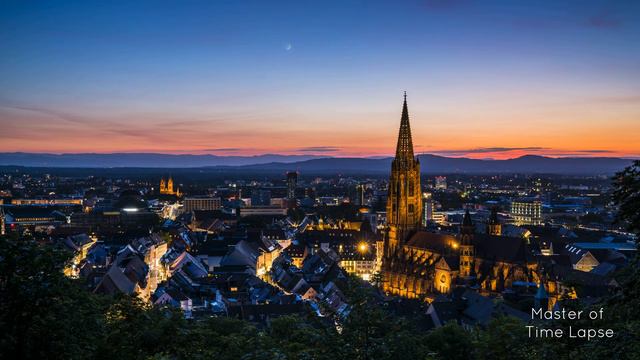 305 Time Lapse Freiburg im Breisgau Sunset Night | Zeitraffer Münster Abend Nacht Deutschland 8K смотреть онлайн